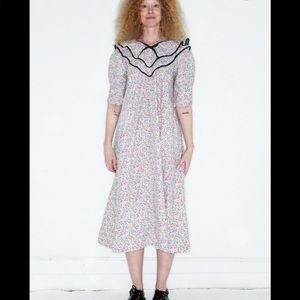 NWOT Batsheva Victoria Housedress in Pink Peony, size S